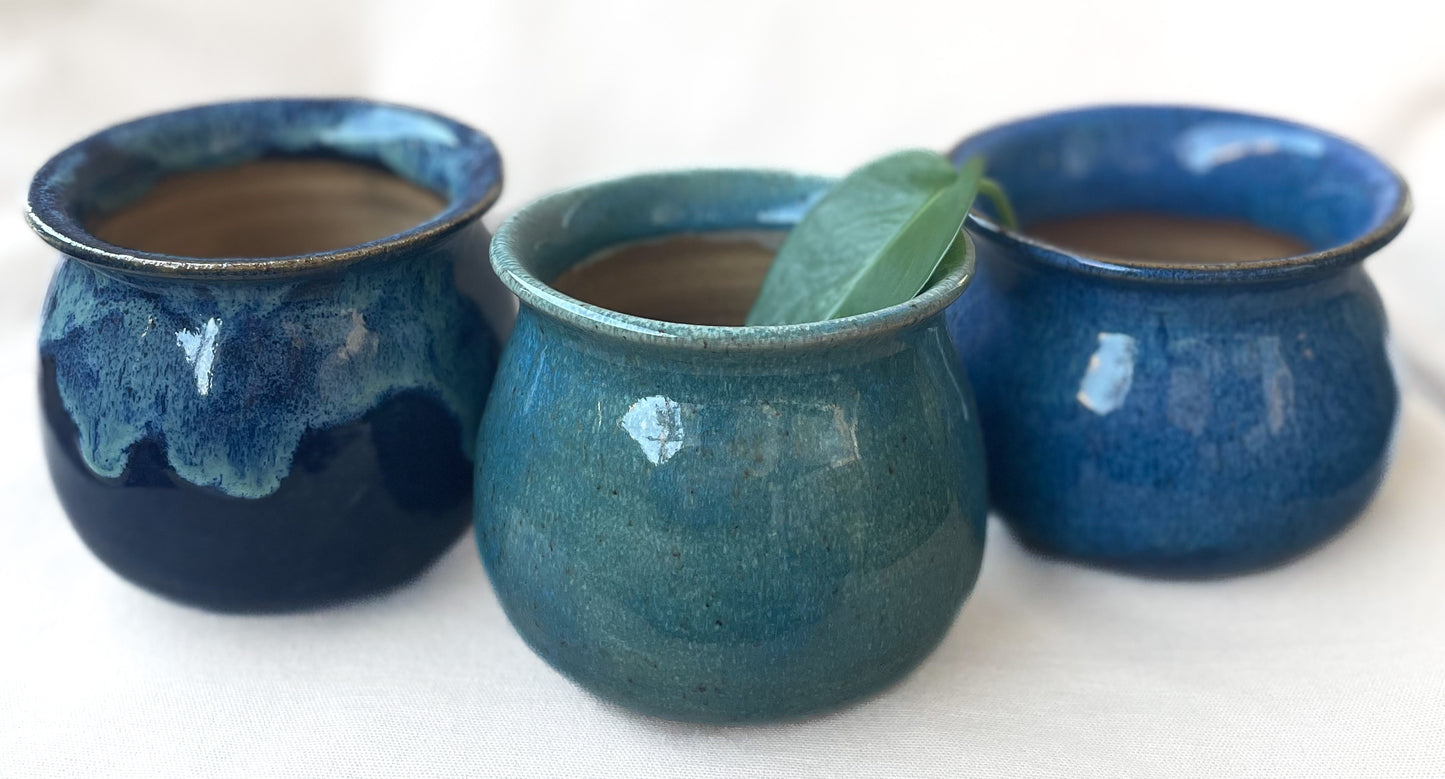 Petite planter- Tide Pool glaze