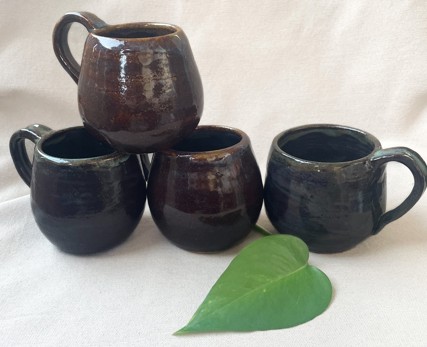 Tea cup- Red Raisin glaze